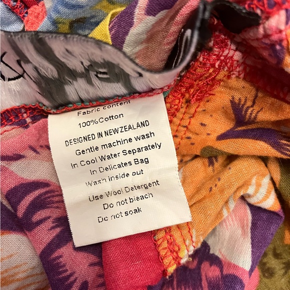 Annah Stretton 100% Cotton Lightweight Floral Dress Size Large - Picture 2 of 5